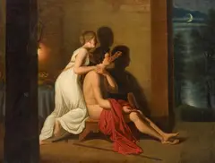 Jean Louis Ducis, The Invention of Painting, Oil on canvas