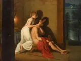 Jean Louis Ducis, The Invention of Painting, Oil on canvas
