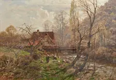 Spring by Heinrich Hartung, Oil on canvas, sold Nov 2025
