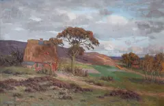 Paul Müller-Kaempff, Late Summer's Day at Falkenberg in Hausbruch, Oil on canvas