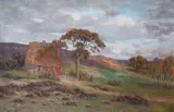 Paul Müller-Kaempff, Late Summer's Day at Falkenberg in Hausbruch, Oil on canvas
