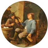David Teniers the Younger, Peasants Smoking in a Tavern, Oil on panel