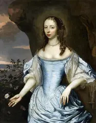 Jan Mijtens, Portrait of a Woman in a Blue Dress, Oil on canvas (relined)
