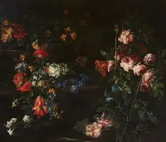 Margherita Caffi, Flower still life, Oil on canvas (relined)