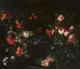 Margherita Caffi, Flower still life, Oil on canvas (relined)