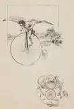 Franz von Stuck, Vignette with crest, Pen and ink drawing on laid paper