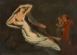 Ary Scheffer, Paolo and Francesca, Oil on panel