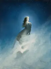 Karl Wilhelm Diefenbach, Question to the Stars, Oil on canvas