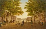 Wilhelm Brücke, Unter den Linden, Oil on canvas (relined)