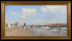 Walter Leistikow, Helgoland beach promenade, Oil on canvas