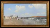Walter Leistikow, Helgoland beach promenade, Oil on canvas