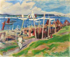 Otto Heinrich, Potsdam Yacht Club, 1920, Oil on canvas