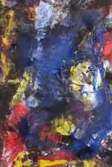 Untitled by Fred Thieler, 1993, Mixed media on canvas, sold May 2025