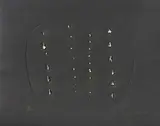 Lucio Fontana, Concetto spaziale, 1964, Etching with embossing and punched holes on card