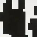 Aurélie Nemours, Binaire ternaire 3, 1990, Oil on canvas