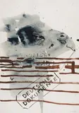 Sigmar Polke, Untitled (Deutsche Dokumente), 1983, Mixed media on card