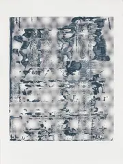 Graphit by Gerhard Richter, 2005, Colour silkscreen on duplex offset print on card, sold May 2025