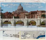 Christo, Ponte Sant'Angelo, Wrapped, Project for Rome