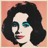 Liz by Andy Warhol, 1964/1967, Offset colour lithograph on paper, sold May 2025