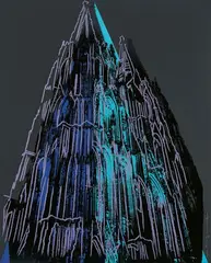 Cologne Cathedral by Andy Warhol, 1985, Farbserigraphie mit Diamantstaub auf leichtem Karton, sold May 2025