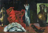 Markus Lüpertz, Stilleben Chardin, 1980s, Oil on canvas