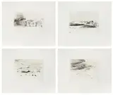Per Kirkeby, Die Grönlandfahrt, 1993, 40 drypoint etchings on card. Each