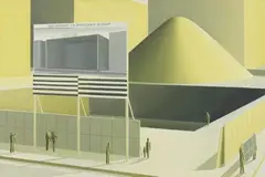 Thomas Huber, Öffentlicher Bildraum, 1996, Oil on canvas
