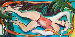 Elvira Bach, Gestrandet, 1983, Oil on canvas