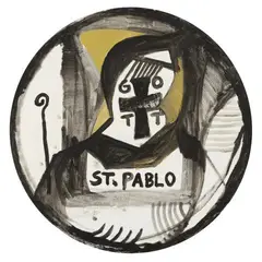 Jonathan Meese, Saint Pablo, 2000, Acrylic on canvas. ⌀