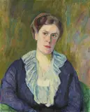 Hans Purrmann, Portrait of Adele Vollmoeller, 1917, Oil on canvas