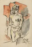 Heinrich Campendonk, Lazarus, Circa 1912, Watercoloured brush and India ink drawing over chalk on Japan paper