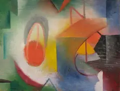 Georg Muche, Untitled, 1913, Oil on wood