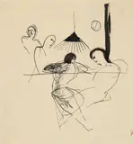 Oskar Schlemmer, Unter der Lampe