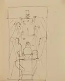 Oskar Schlemmer, Tischgesellschaft