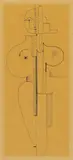 Oskar Schlemmer, Abstract Figure, frontal