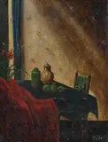 Franz Radziwill, Stillleben mit gelbem Topf, 1924, Oil on canvas
