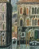 Max Peiffer Watenphul, Venezianischer Kanal, 1955, Oil on canvas