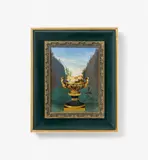 Salvador Dalí, Vase à l'infini, 1971, Oil on poster print, laid down on canvas