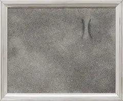 Richard Artschwager, Upper right corner pinch, 1969, Acrylic on hardboard in metal frame
