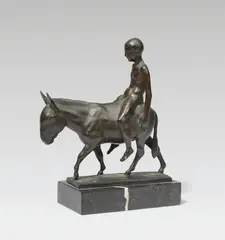 August Gaul, Eselreiter, 1912, Bronze