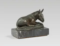 August Gaul, Liegender Esel, 1911, Bronze