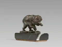 Eilender Bär auf Hinterbeinen by August Gaul, Circa 1915, Bronze, sold May 2025
