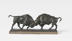 Kämpfende Wisente by August Gaul, 1904-1905, Bronze, sold May 2025
