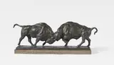 August Gaul, Kämpfende Wisente, 1904-1905, Bronze