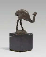 Strauß (aus "Kleiner Tierpark") by August Gaul, 1915, Bronze, sold May 2025