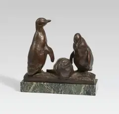 August Gaul, Drei Pinguine, 1903/1911, Bronze