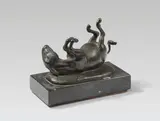 August Gaul, Sich wälzender Esel, 1911, Bronze