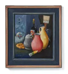 Franz Radziwill, Die Heiterkeit der gut gestalteten Dinge, 1966, Oil on canvas on wood