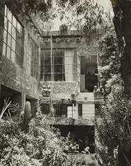 Maison de Diego Rivera et Frida Kahlo à Coyoacán by Gisèle Freund, c. 1951, Ferrotyped gelatin silver print, printed probably 1960s, sold May 2025