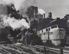 Andreas Feininger, N.Y. Central Railroad, Union Station, Chicago, 1948, Gelatin silver print, printed